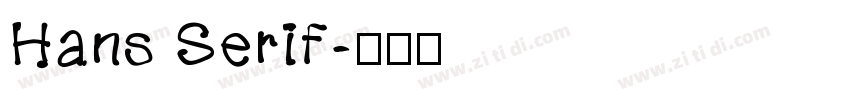 Hans Serif字体转换